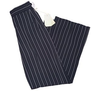 NWT Wilfred Black and White Striped Pants with side pockets
